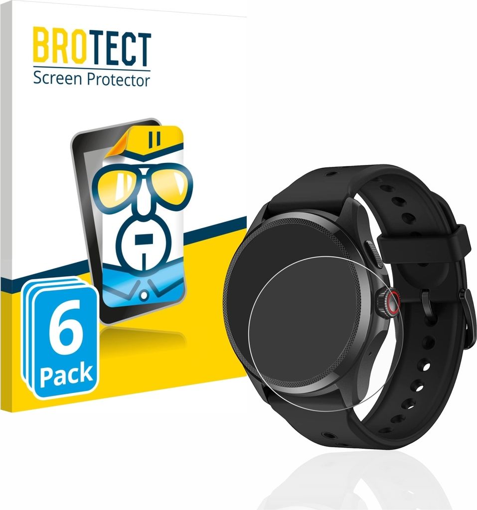 6x Für Mobvoi TicWatch Pro 5 Schutzfolie BROTECT Produktbild 