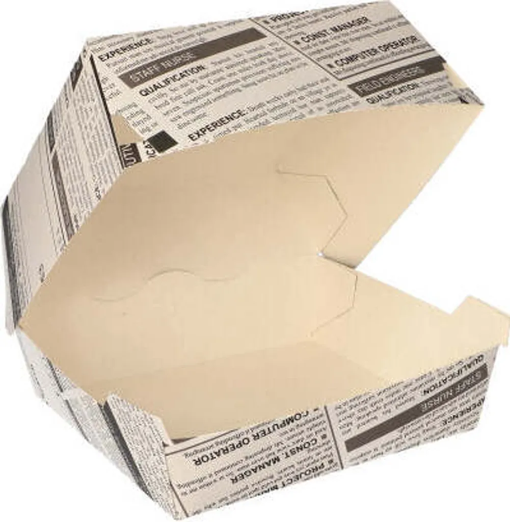 Emballage Burger Vente à Emporter 12,5x12,5 cm - Lot de 50 Pièces - 4