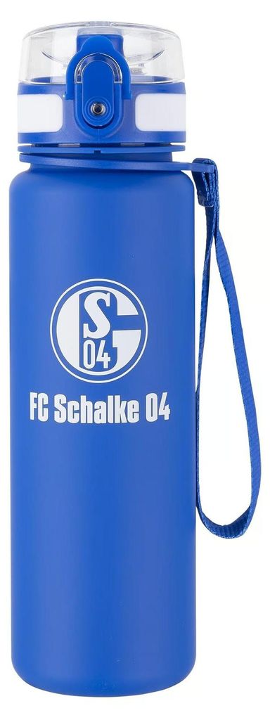 FC Schalke 04 Trinkflasche blau, weiß STK Produktbild 