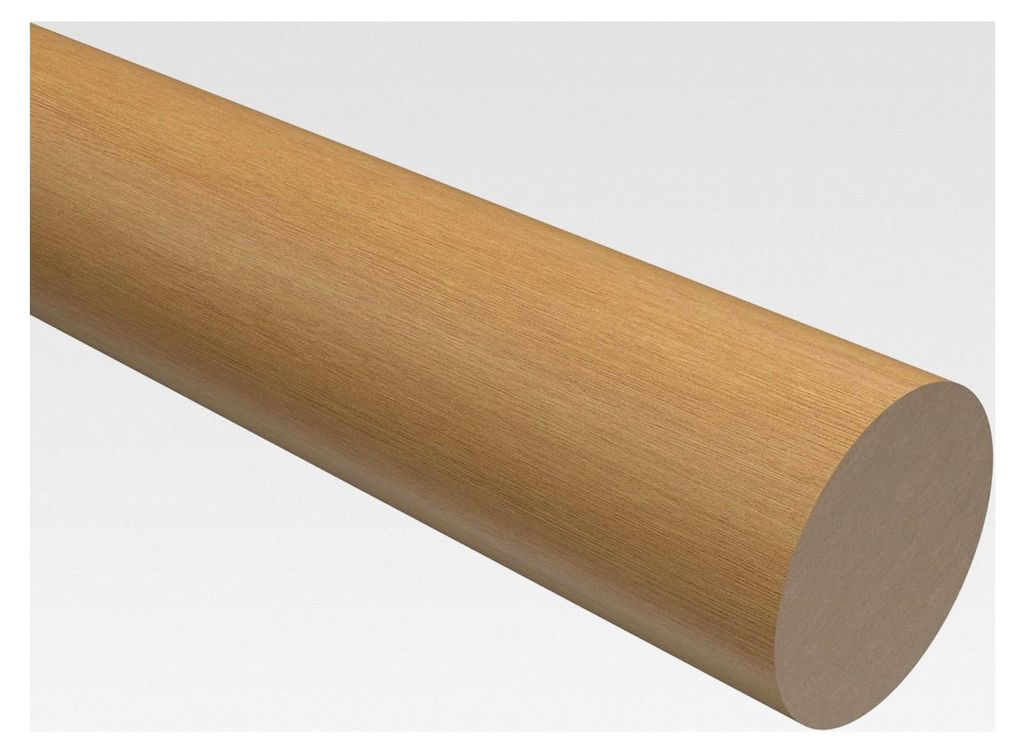Lackierte Holzstange aus Buche 28 mm Ø für Gardinenstangen, 160 cm