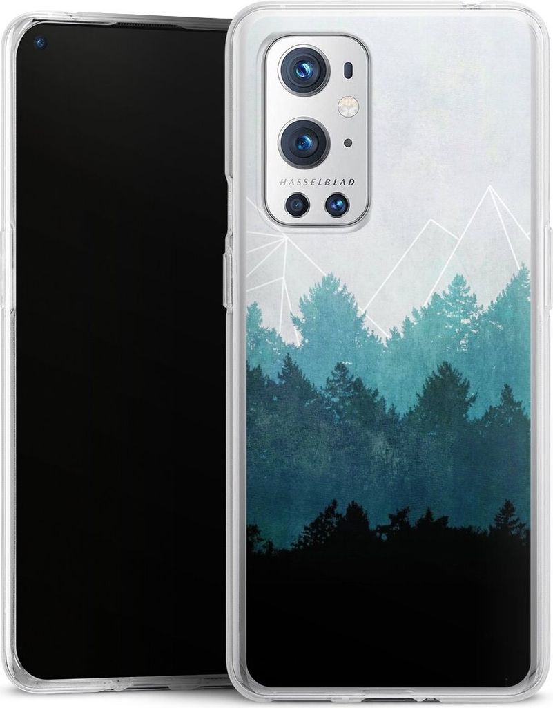 DeinDesign Handyhülle für OnePlus 9 Pro Silikon Hülle Case Smartphone Schutzhülle Abstrakt Baum Wald