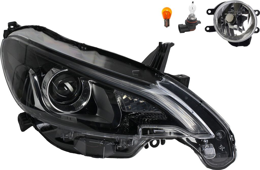 Johns, Scheinwerfer Halogen passend für Peugeot 108 05/ 14- Hir2 Rechts+Nebel.+Leuchtm. B000863280 8121002110 B000978080