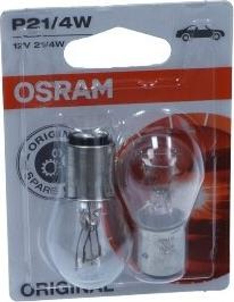 OSRAM ORIGINEEL P21/4W BAZ15d 12V/21-4W (verpakking met 2 Productafbeelding 