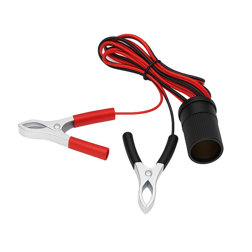 Q46C Bolwins 12V Auto Batterieklemme Zigarettenanzünder Verlängerungskabel Steckdose KFZ, 150cm