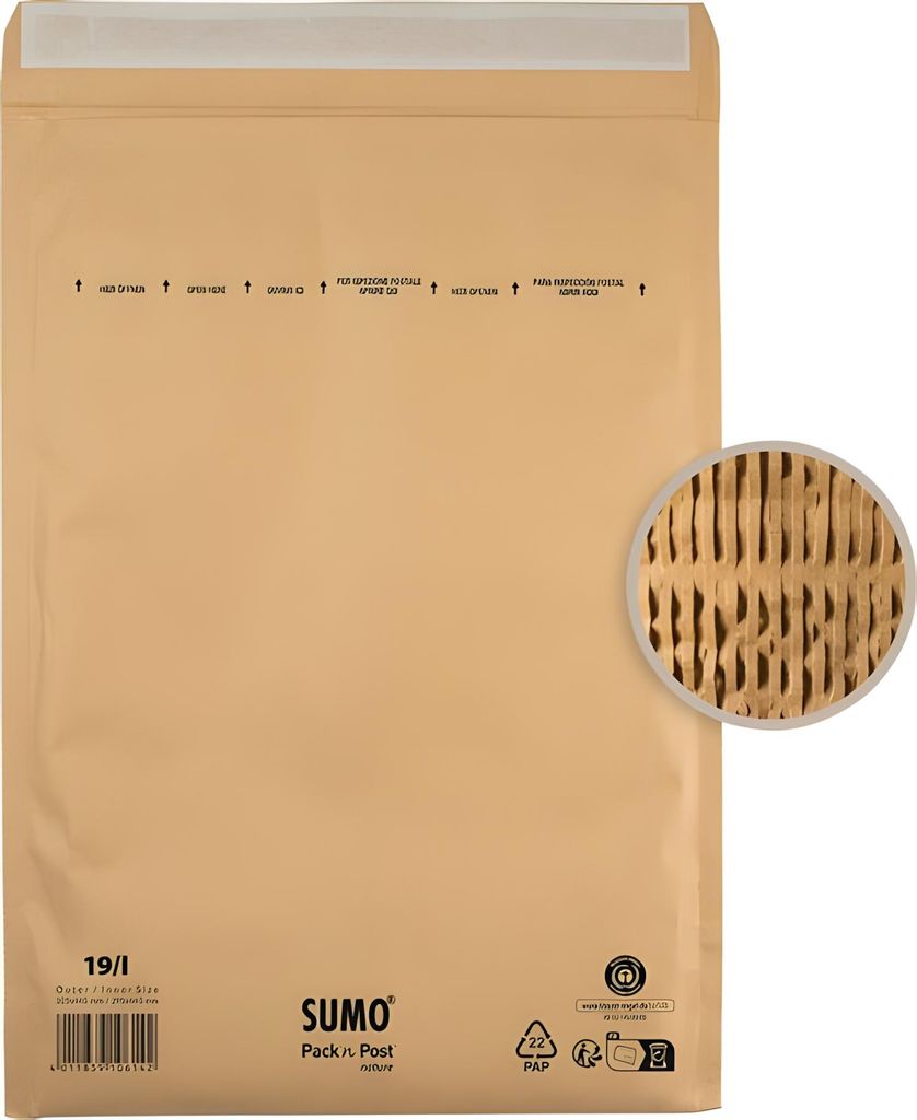 SUMO Papierpolster-Versandtasche SUMO Typ I braun 75 Stück