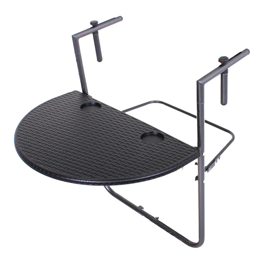 Table de balcon compacte VENTANA - Gain de place et aspect rotin - 2