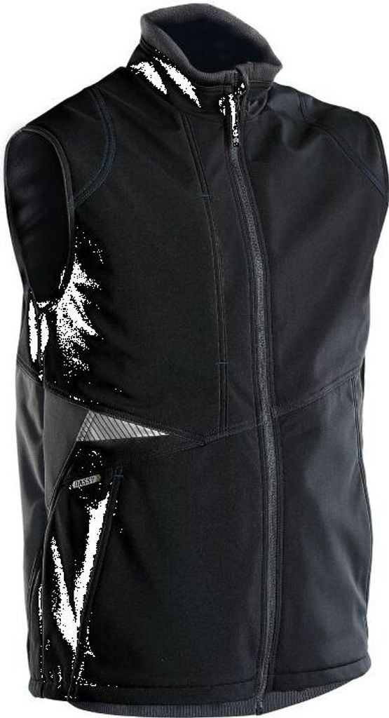 DASSY® Fusion Softshell-Weste SCHWARZ/ANTHRAZITGRAU Gr.M Produktbild 