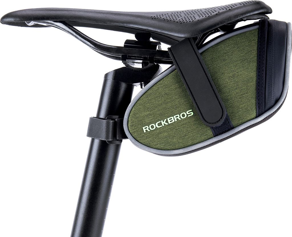 ROCKBROS Satteltaschen für Fahrrad Rennrad Fahrradsitztasche, mit Riemen