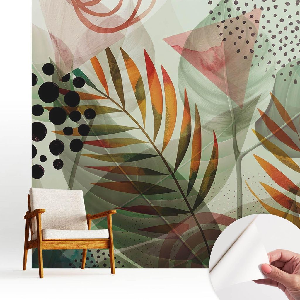 Fototapete selbstklebend - 250x250 cm - Tapete - Wandtapete - Wandbilder - Klebefolie - Dekofolie - Tapete Folie - Wand - Dekoration - Wohnzimmer -...