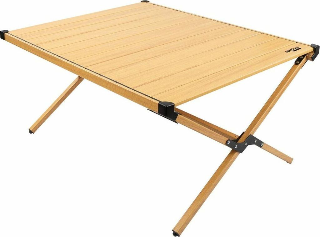 AKTIVE Höhenverstellbarer Glamping Campingtisch, Klappbarer Campingtisch, Maße 88,5x70,5x43cm, De Aluminium, Tragbar, Tragbare Klapptische (63025)