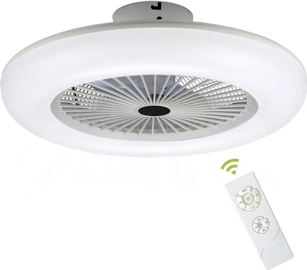 ventilatore da soffitto 80w con illuminazione a telecomando Led con illuminazione Ventilatore Smart LED a soffitto