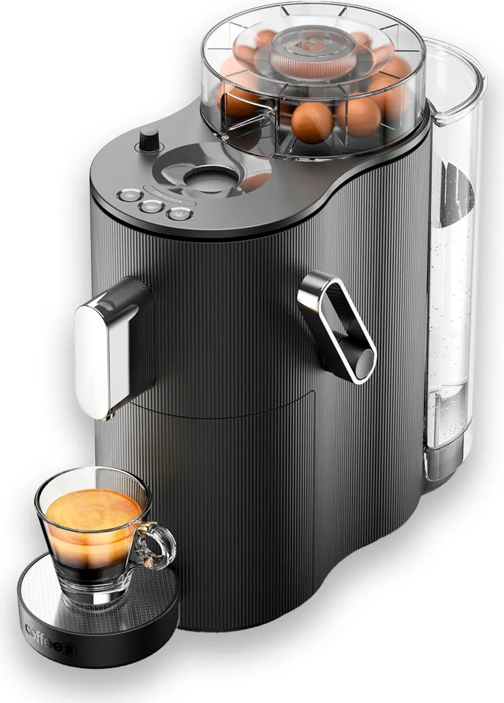 CoffeeB Globe Machine à café à capsules sans emballage - Noire 1,3L