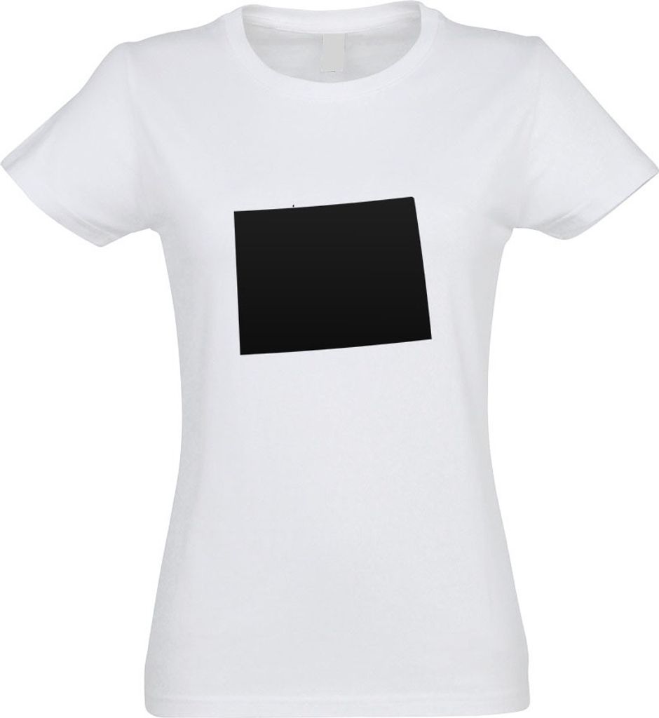 Kiwistar - T-Shirt tailliert - Damen - Weiss - USA - Bundesstaat - Wyoming - mit Motiv Bedruckt - Funshirt Design - Sport - Freizeit - Damen - M