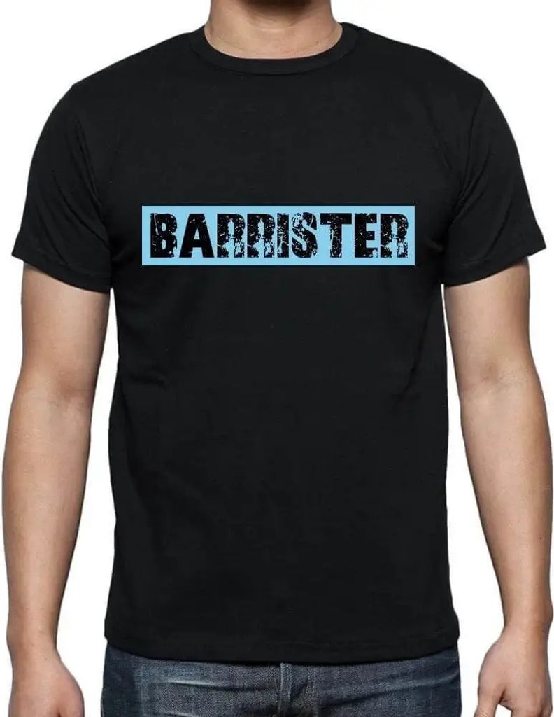 Herren Grafik T-Shirt Beruf des Rechtsanwalts – Barrister Occupation – Öko-Verantwortlich Vintage Jahrgang Kurzarm Lustige Druck Geburtstag Ge...
