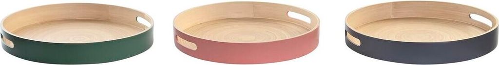 DKD Home Decor Tablett 38 x 38 x 5,5 cm (3 Stück)