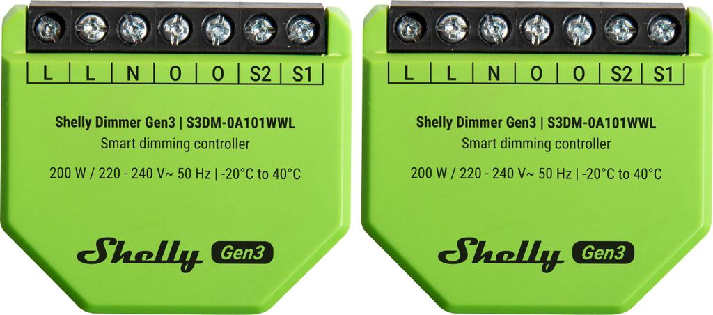 SHELLY Unterputz-Dimmer Gen3, 2 Stück Produktbild 