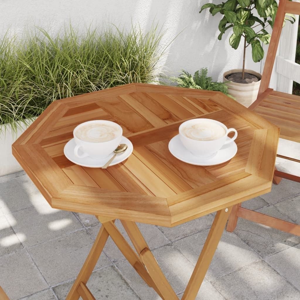 Möbel Tischplatte 60x60x2,5 cm Achteckig Massivholz Teak - Tischplatten 366664
