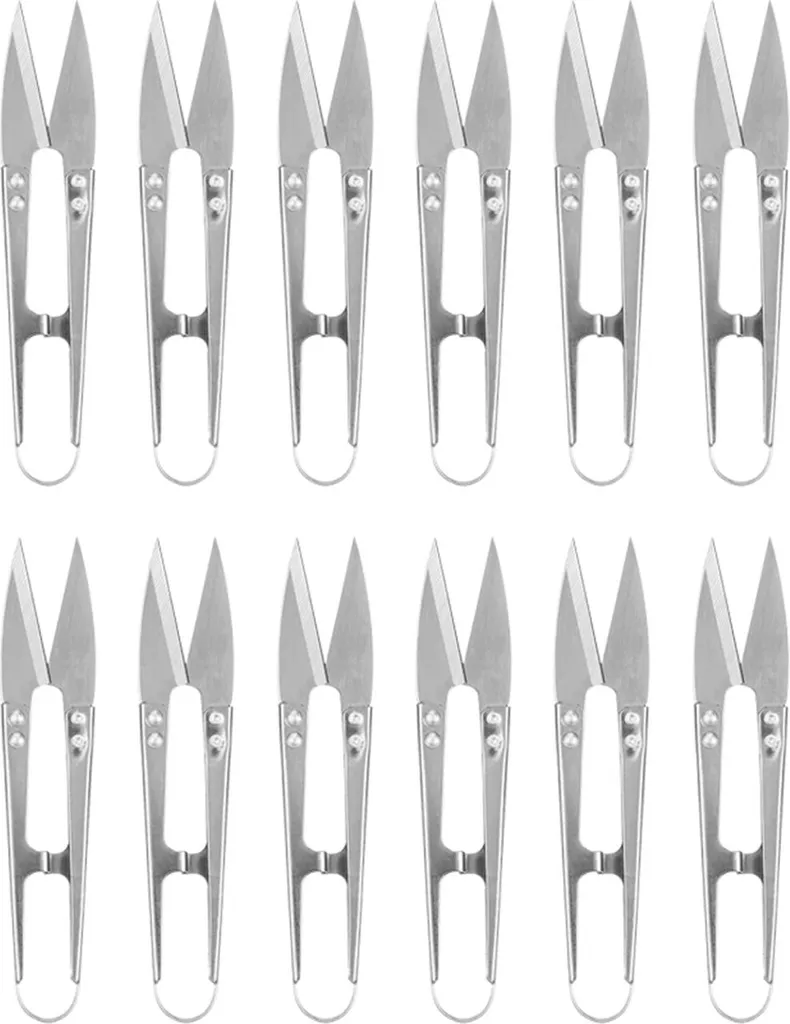 Forbici per Fili Piccoli Set 12 pz: Tagliafilo Acciaio Inox per Sarti