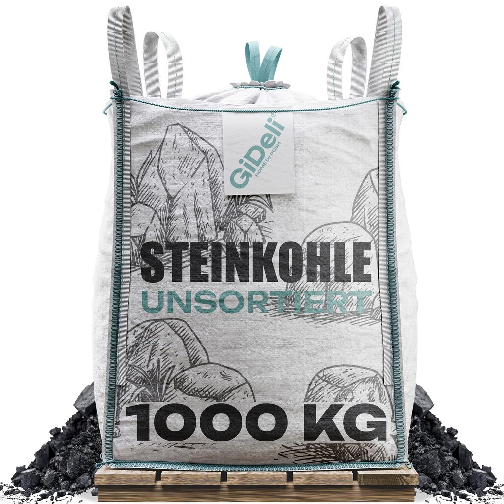 Steinkohle 1000kg Anthrazitkohle 5-50mm Hoher Heizwert Produktbild 