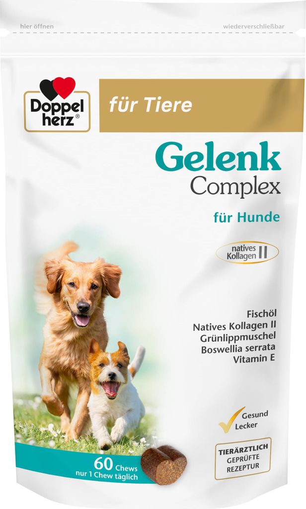 DOPPELHERZ für Tiere Gelenk Complex Chews f.Hunde