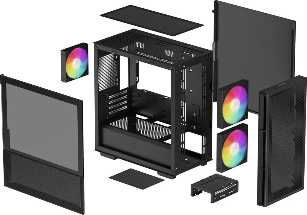 DeepCool CH360 Nero Case Micro-ATX Airflow High Performance ARGB - 10