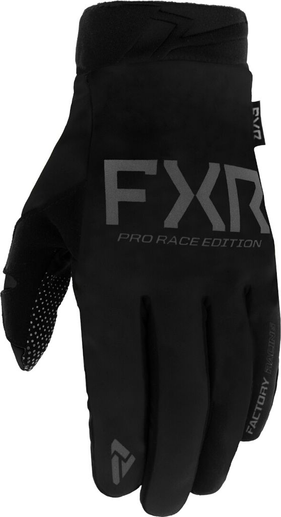 FXR Cold Cross Lite Jugend Motocross Handschuhe, schwarz/grau, L
