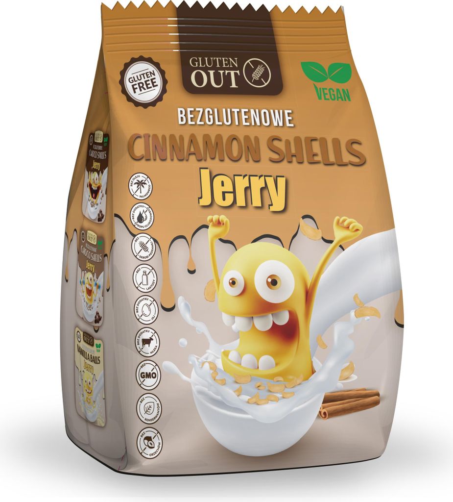 GLUTENFREIE ZIMT-MÜSESCHALEN 375 g - JERRY GLUTEN OUT Produktbild 