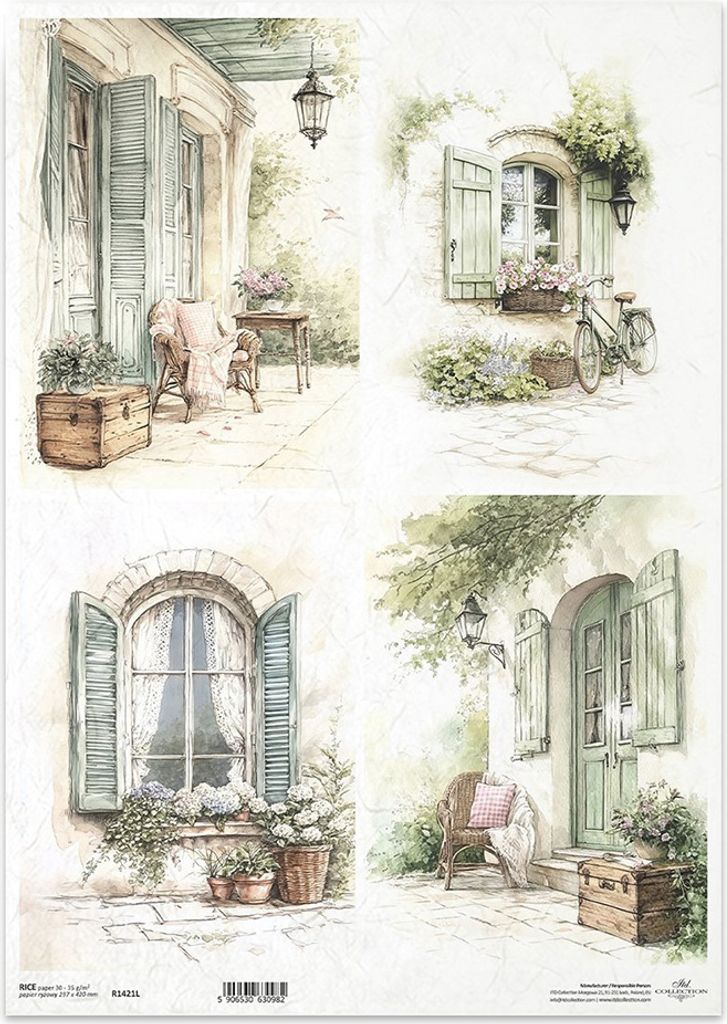 Reispapier Decoupage Bastelpapier für Decoupage A3 Produktbild 