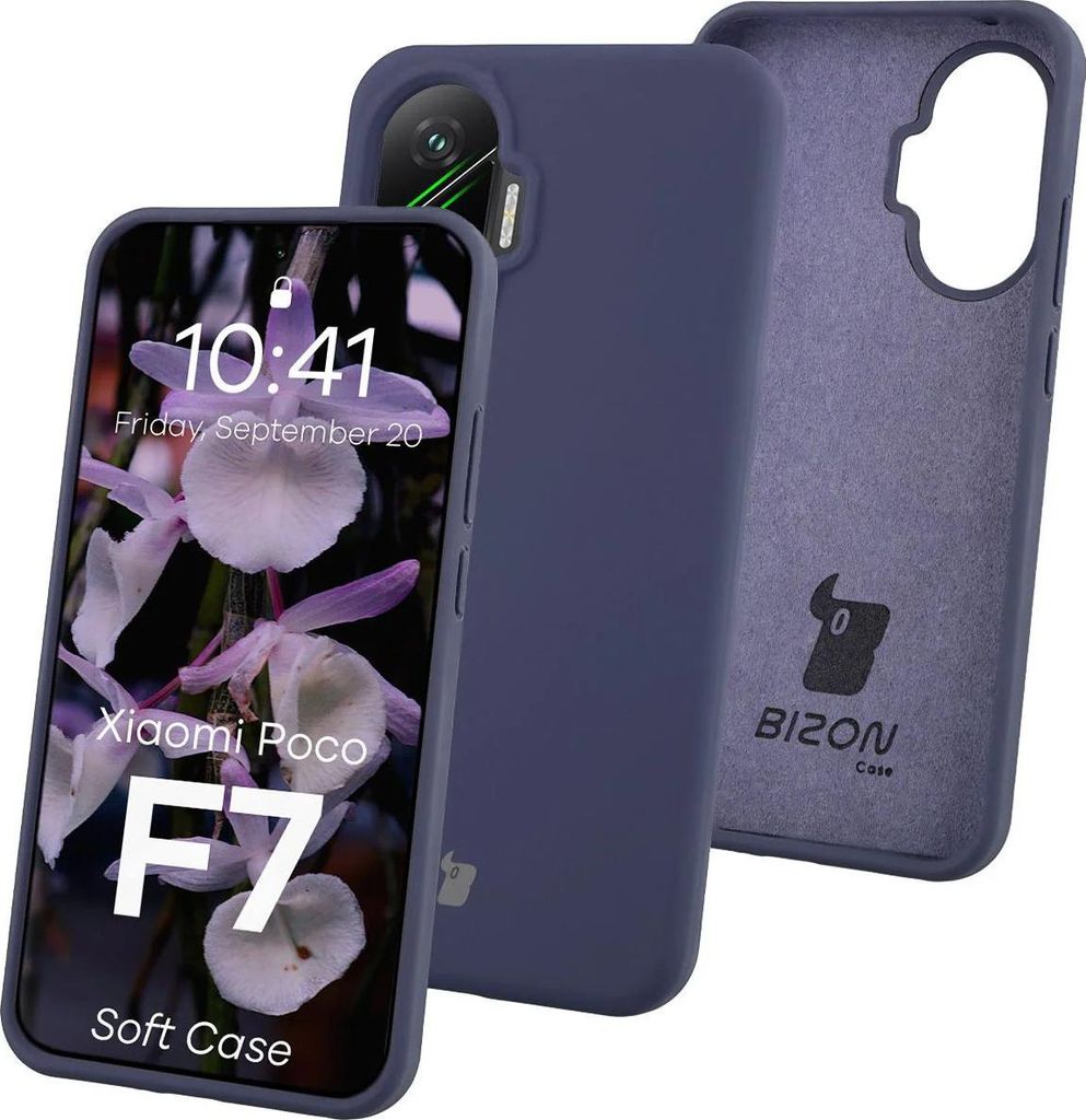 Silikon Handyhülle für Xiaomi POCO F7, Bizon Soft Case, Produktbild 