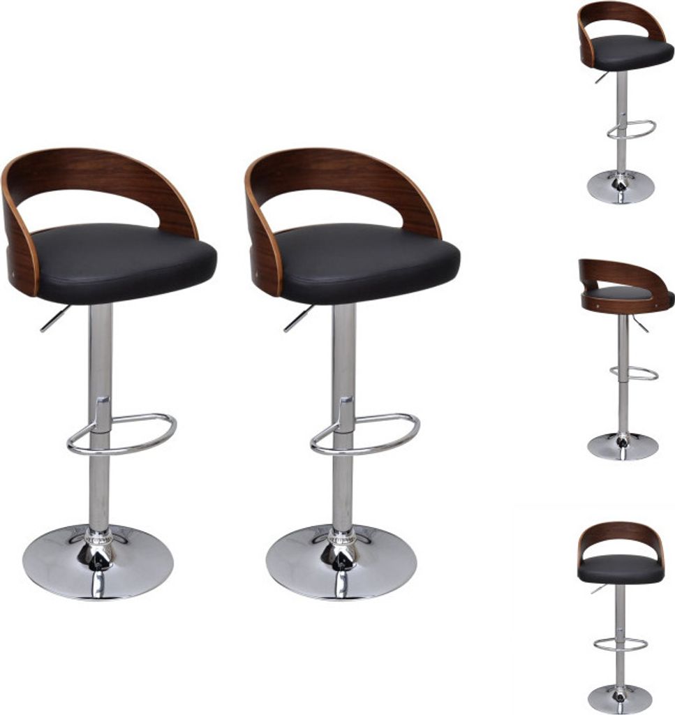 vidaXL Barhocker 2 Stk. Bugholz - Barhocker