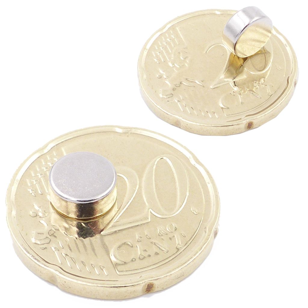Brudazon | 20 Scheibenmagnete 7x3 mm | N52 Klasse Neodym Magnete | Modellbau