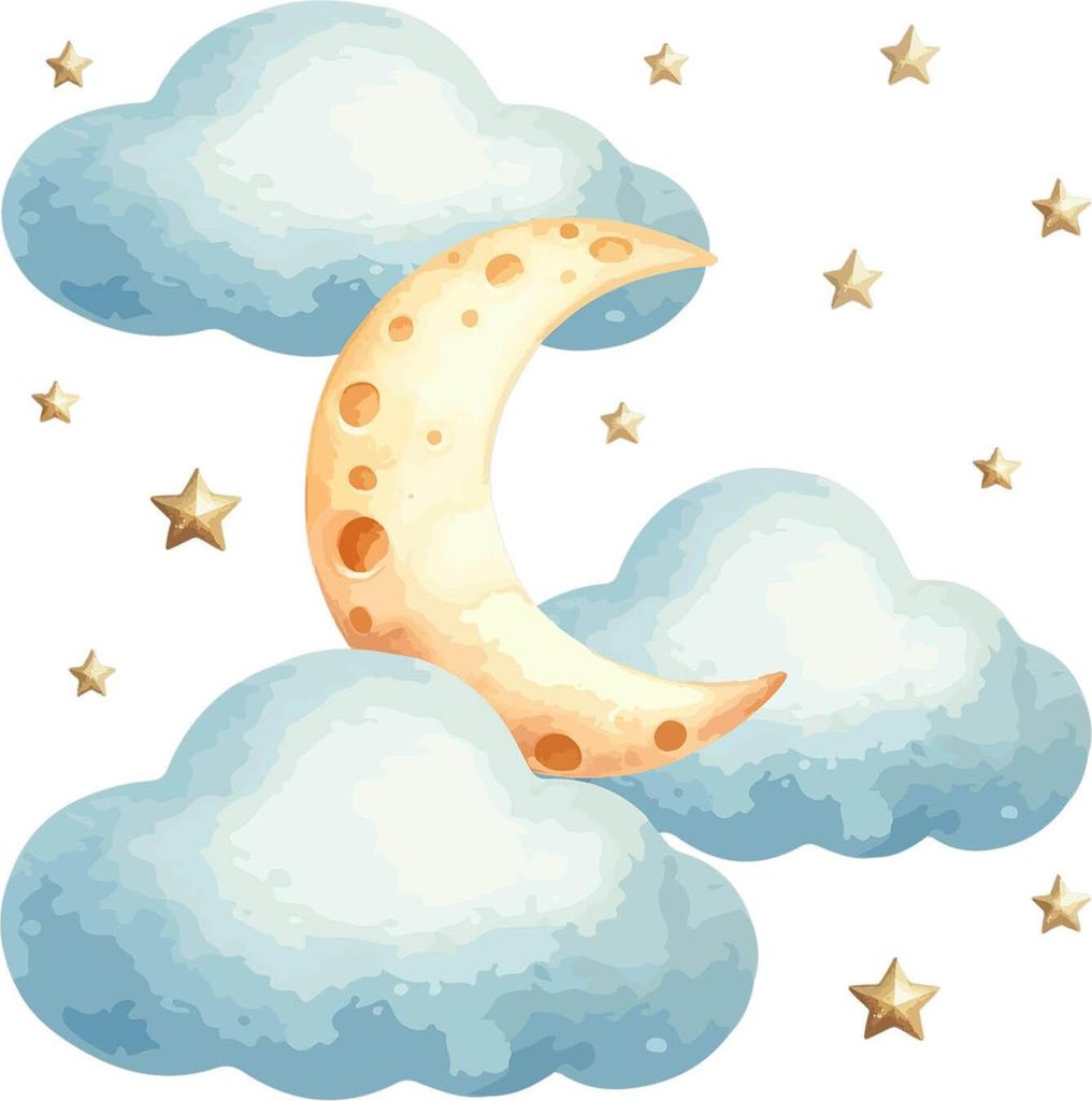 Wandaufkleber Kinderzimmer – Wandsticker für Baby & Kinder – Selbstklebende Wanddekoration – Abnehmbar ohne Rückstände – Deko für Mädc...