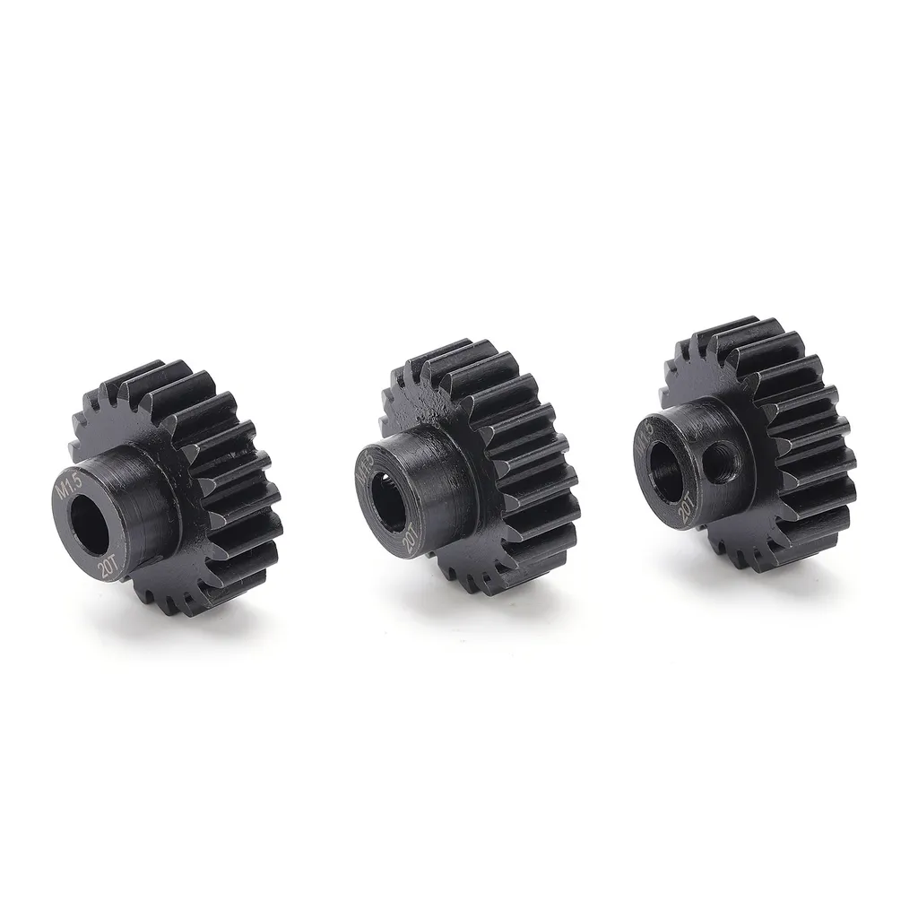 M1.5 ingranaggio del motore del pignone, ingranaggio del motore 20T, pignone M1.5, pignone d'acciaio dell'ingranaggio M1.5, ingranaggio d'acciaio dell'albero di 8mm, albero per il motore senza spazzole dell'automobile di 1/6 1/5 RC - 5