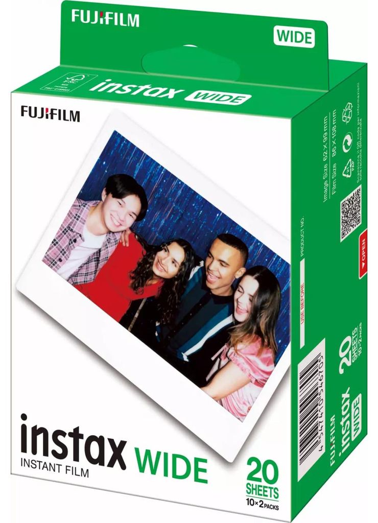 1x2 Fujifilm Instax wide Film brillant NEW Image du produit 