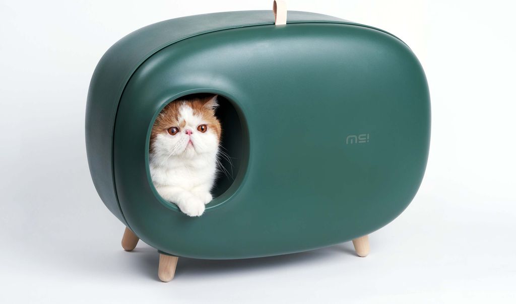 Grüne Katzentoilette – inklusive Katzenstreuschaufel – Produktbild 2