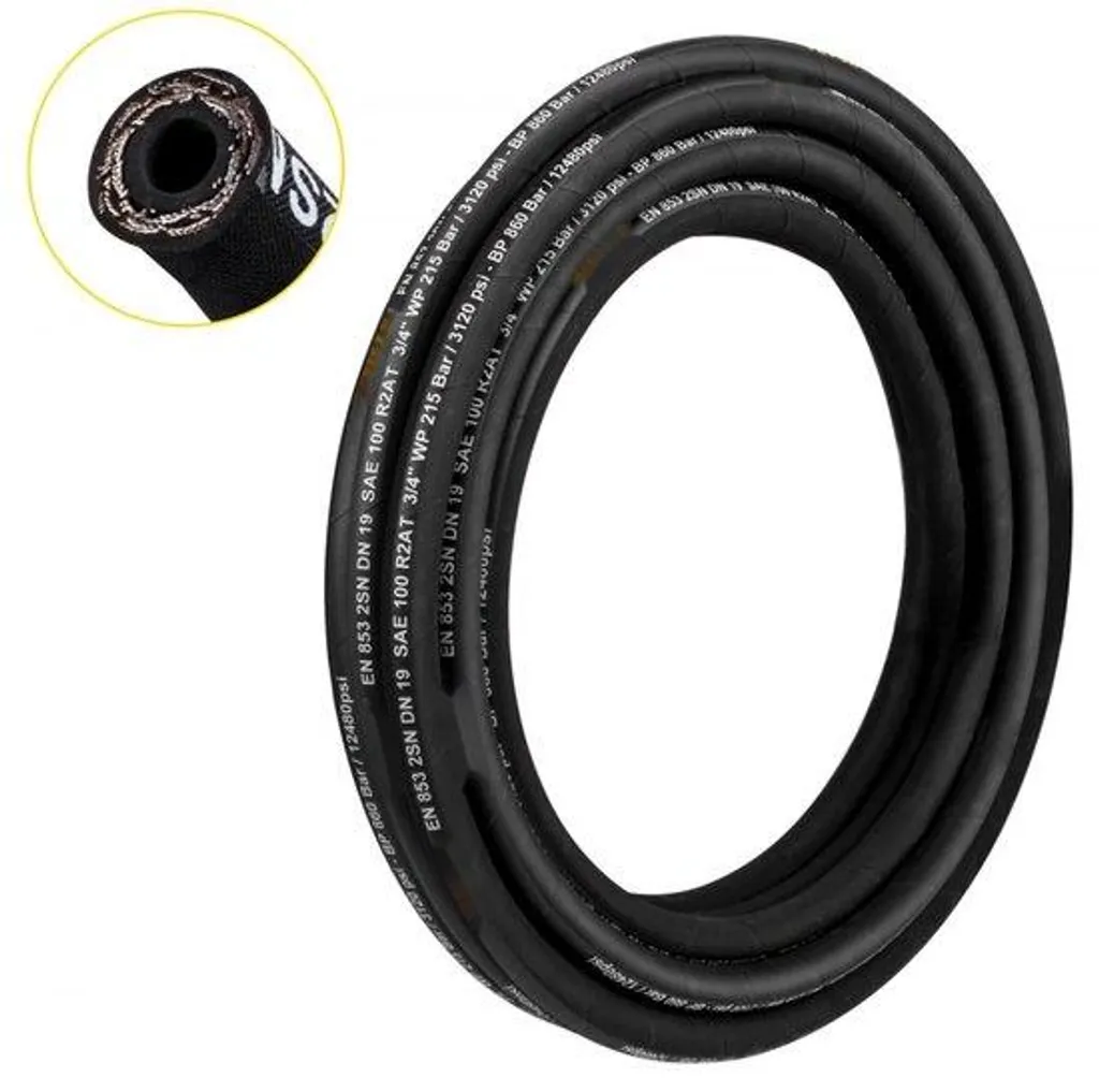 Tuyau hydraulique 5800 PSI de 328 pieds résistant à la haute pression