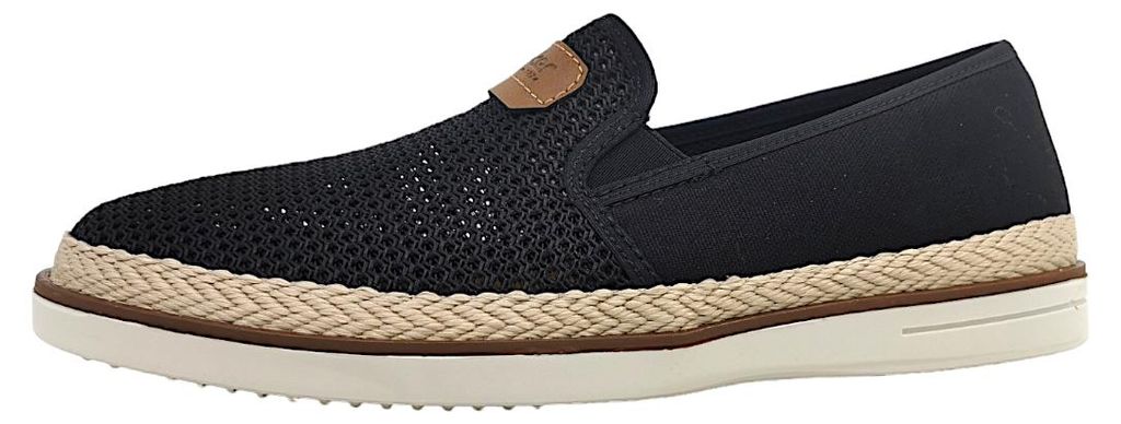Rieker Knit Tech 86 dámské mokasíny černé volnočasové, Obrázek produktu 
