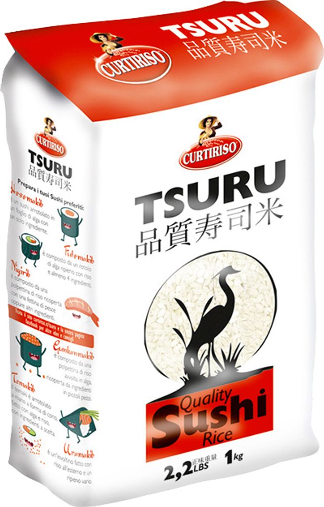 Riso per sushi Tsuru 1 kg - Curtiriso Immagine del prodotto 