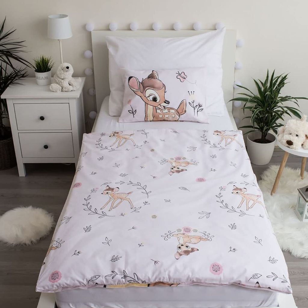 Disney Bambi Baby-Bettwäsche, 100% Baumwolle, Bettbezug 100 Produktbild 3