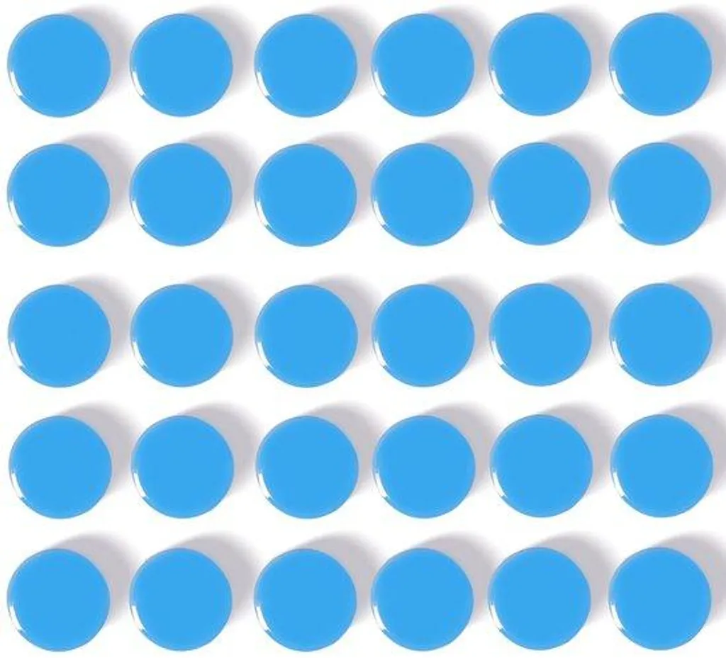Magnet adhésif puissant bleu foncé petit format pour tableau et déco