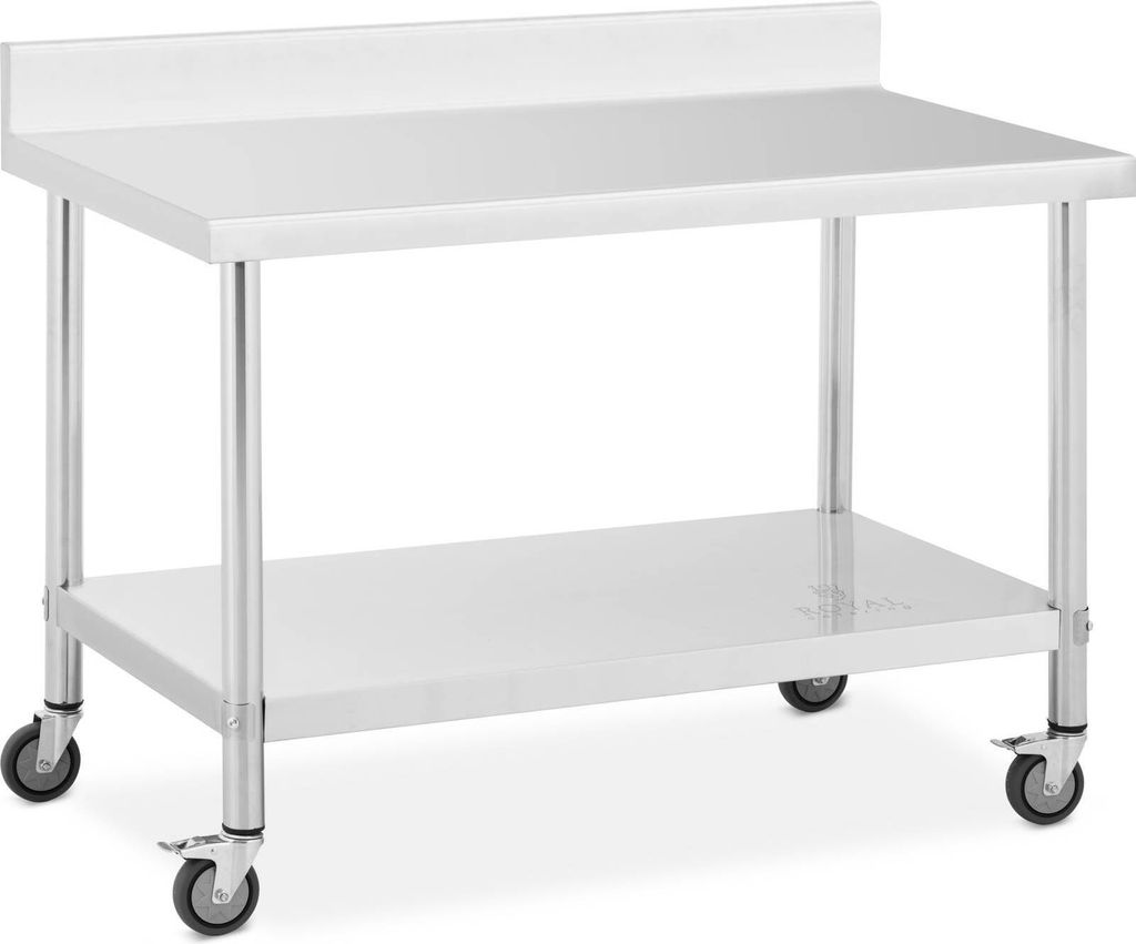 Expondo Royal Catering Edelstahltisch mit Rollen - PREMIUM Produktbild 