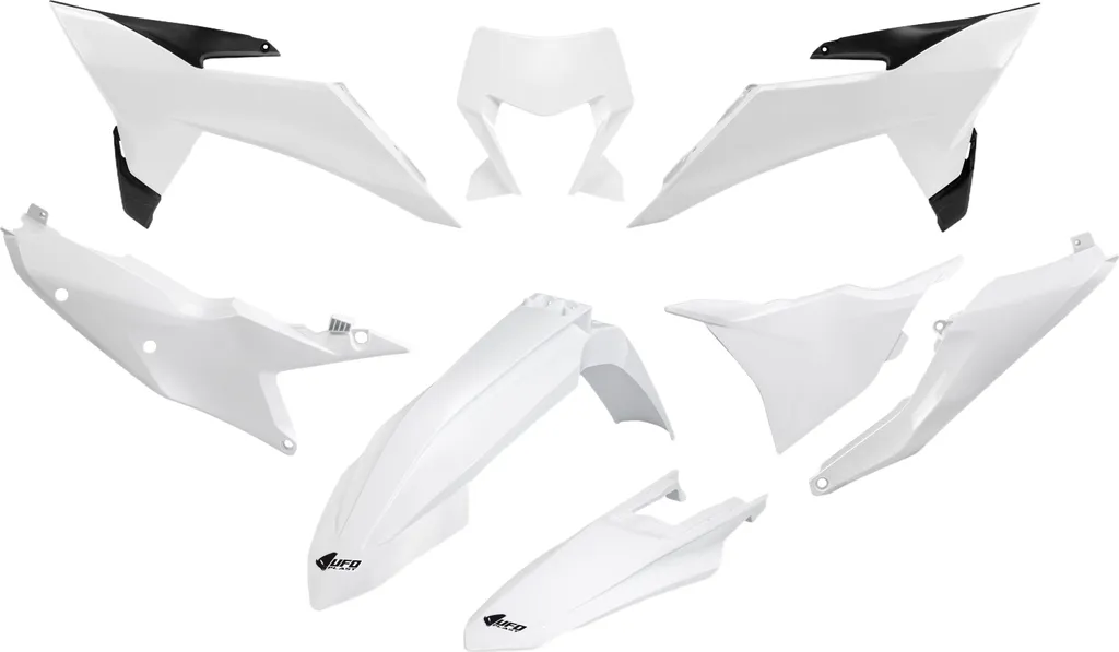 Kit plastique UFO Plast 8 pièces pour KTM EXC Six Days 2026 Blanc OEM
