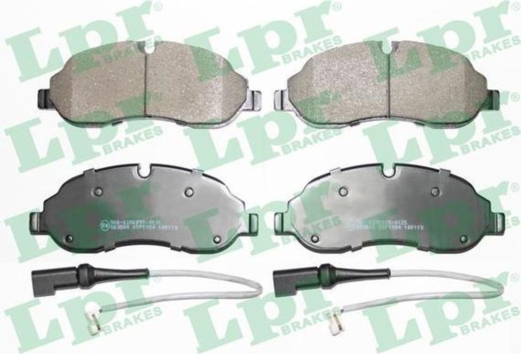 LPR 05P1984A Bremsbelagsatz, Scheibenbremse OE BK312K021AB kompatibel mit Transit