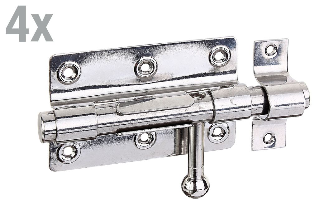 Alberts 4x Bolzen-Schlossriegel 153 mm Edelstahl Bolzenriegel