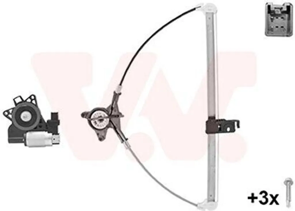 VAN WEZEL 2734268 Lève-vitre électrique arrière droit pour Mazda 3 BK