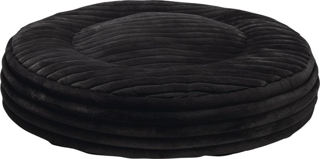 Designed by Lotte Hundekissen Reza rund anthrazit, Maße: 95 x 95 x 20 cm