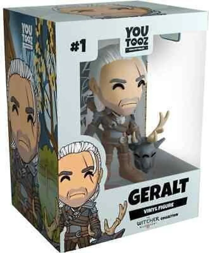 Figurine Geralt The Witcher Youtooz compacte 10 cm anti-poussière