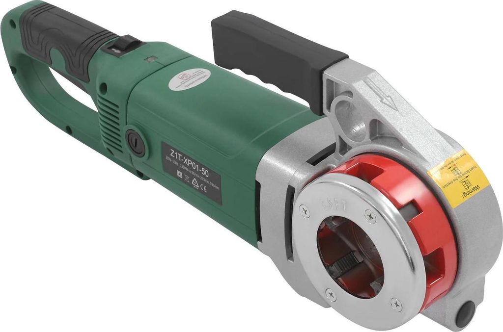 Gewindeschneid-Set - Rohrgewindeschneider - 2300 W Leistung - 230V 50Hz AC - 26 U/min - 6 Schneidköpfe - Für Rohre Ø 20,9–59,6 mm
