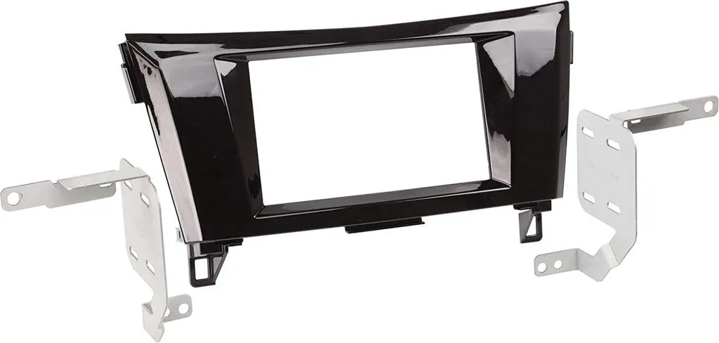 Adaptateur 2-DIN Nissan Qashqai 2014 noir piano sans écart de montage