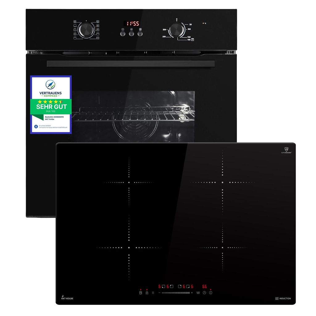 KKT KOLBE Autarkes Herdset | 60cm Einbaubackofen BO8005FB | Produktbild 